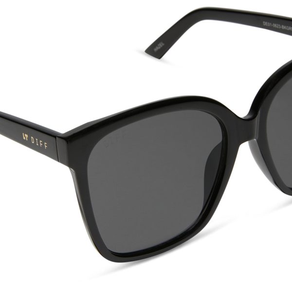 HAZEL - BLACK + GREY SUNGLASSES - Image 4
