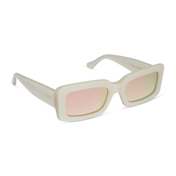 INDY - OPALINE + TAUPE MIRROR SUNGLASSES - Image 6