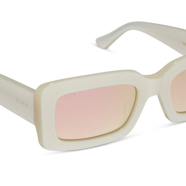 INDY - OPALINE + TAUPE MIRROR SUNGLASSES - Image 5