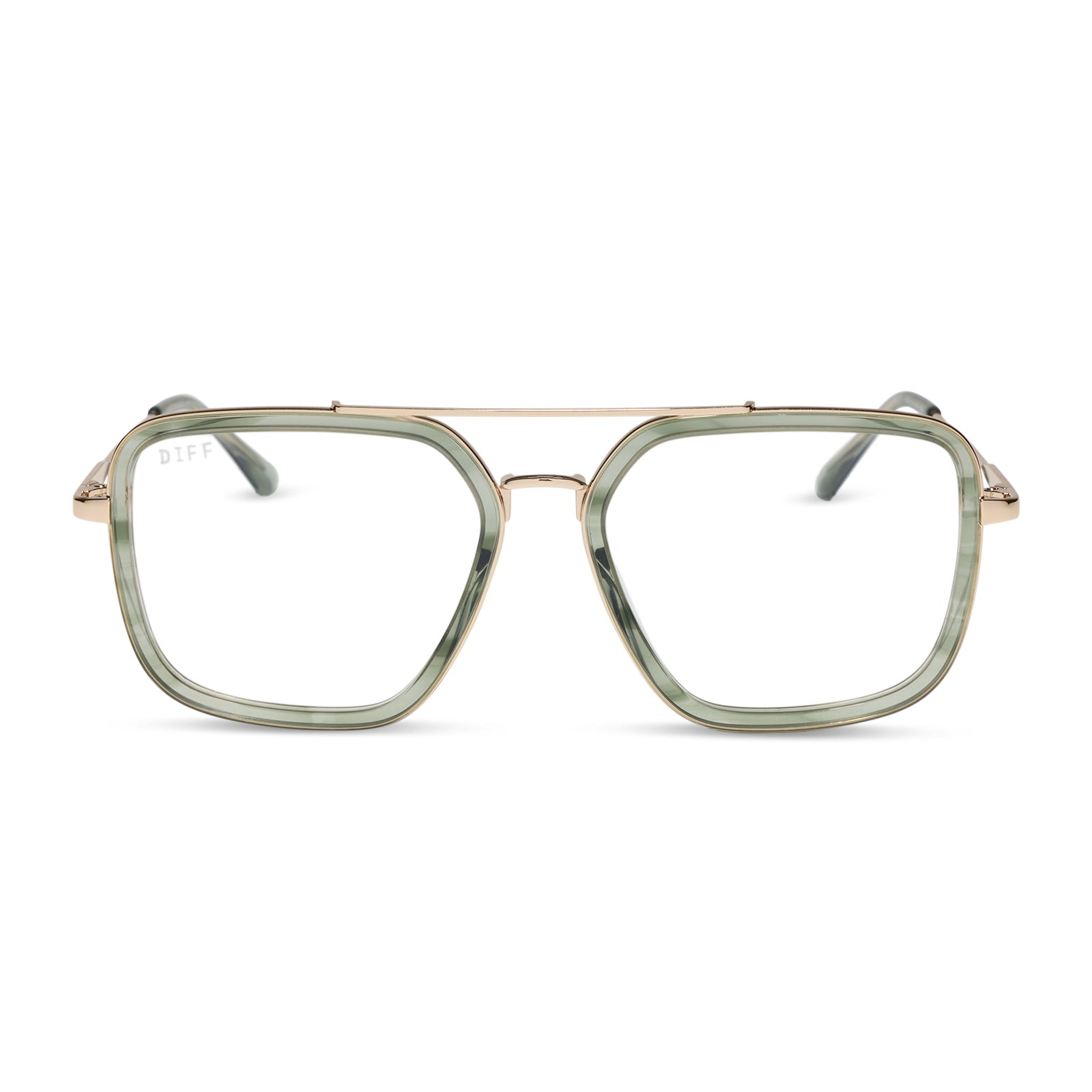 JORDAN - MATCHA + GOLD + GLASSES