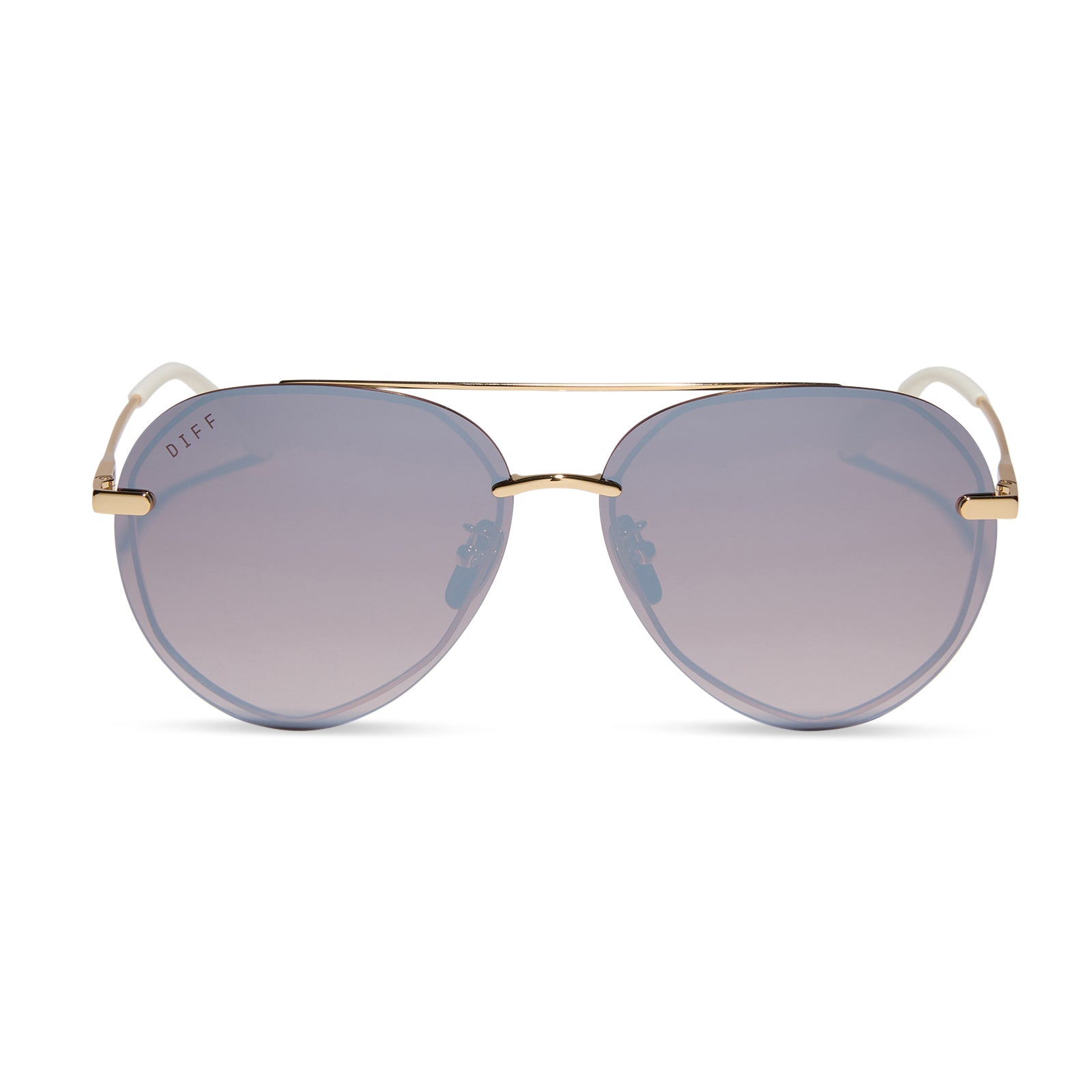 LENOX - GOLD + BROWN GRADIENT MIRROR POLARIZED SUNGLASSES