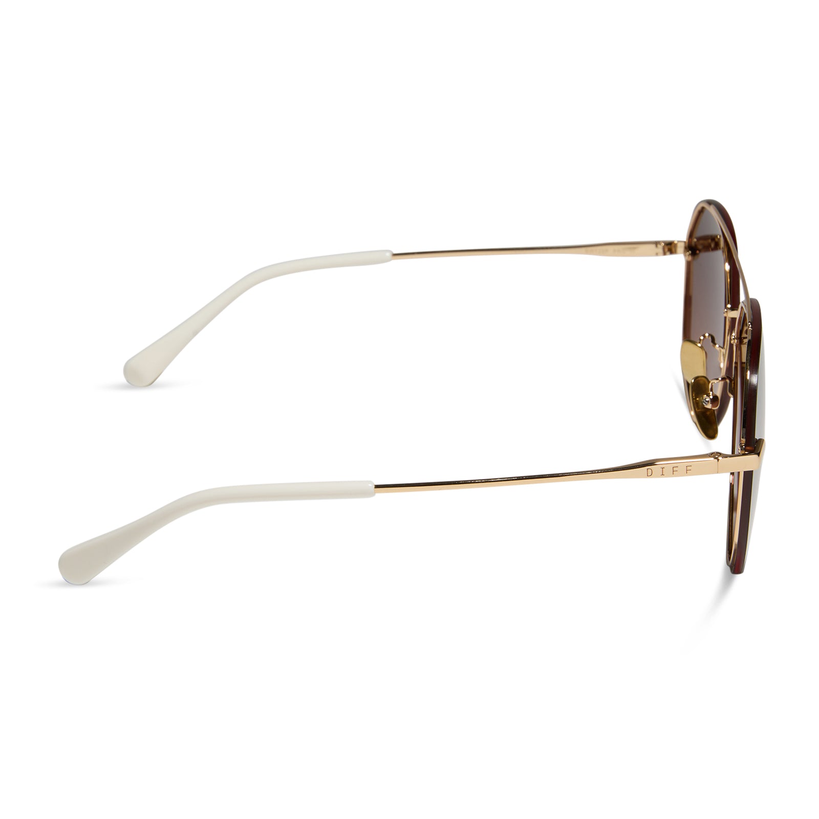 LENOX - GOLD + BROWN GRADIENT MIRROR POLARIZED SUNGLASSES - Image 3