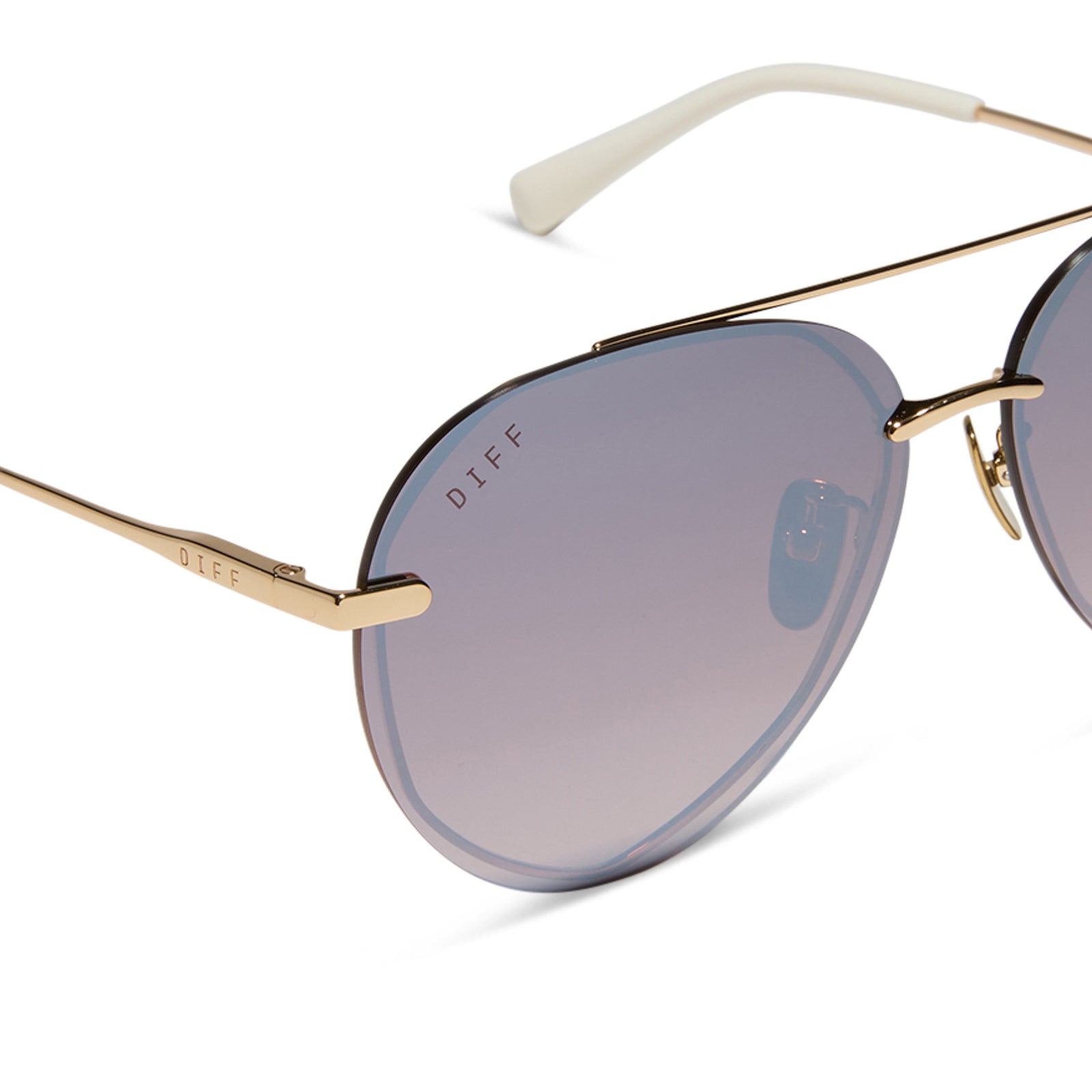 LENOX - GOLD + BROWN GRADIENT MIRROR POLARIZED SUNGLASSES - Image 4
