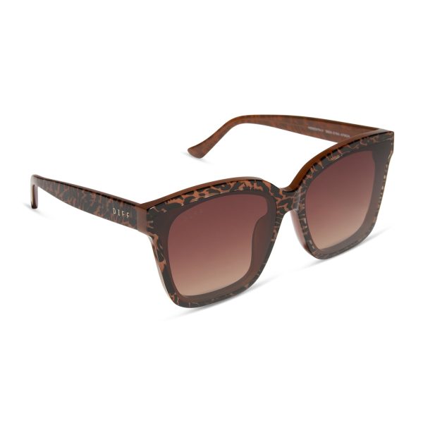 MEREDITH II - ANIMAL + BROWN GRADIENT SUNGLASSES - Image 2