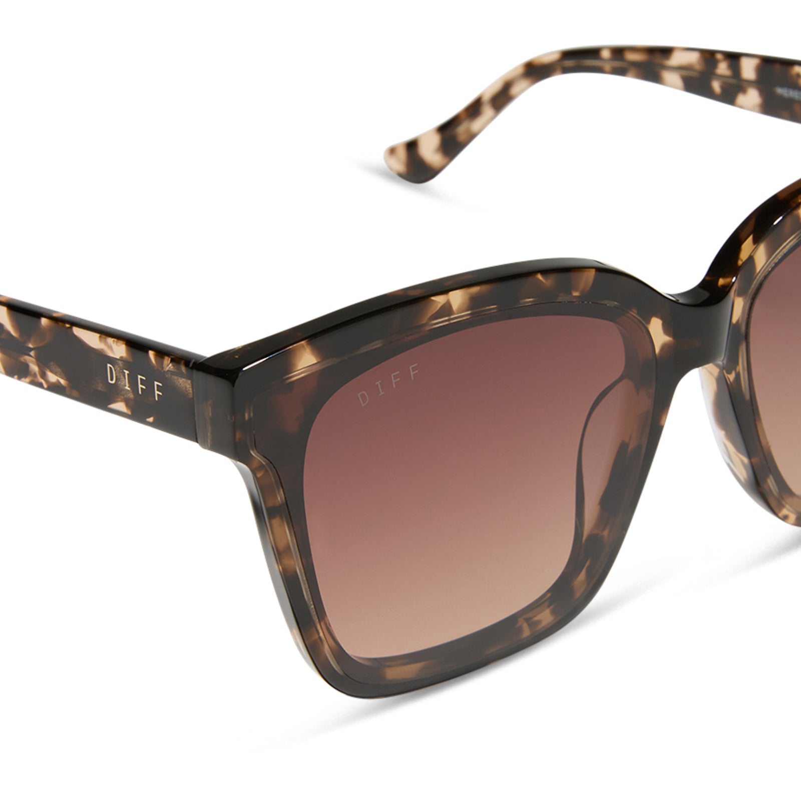 MEREDITH II - ESPRESSO TORTOISE + BROWN GRADIENT SUNGLASSES - Image 4