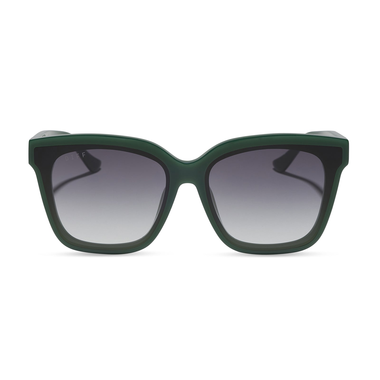 MEREDITH II - FAIRWAY GREEN + GREY GRADIENT SUNGLASSES