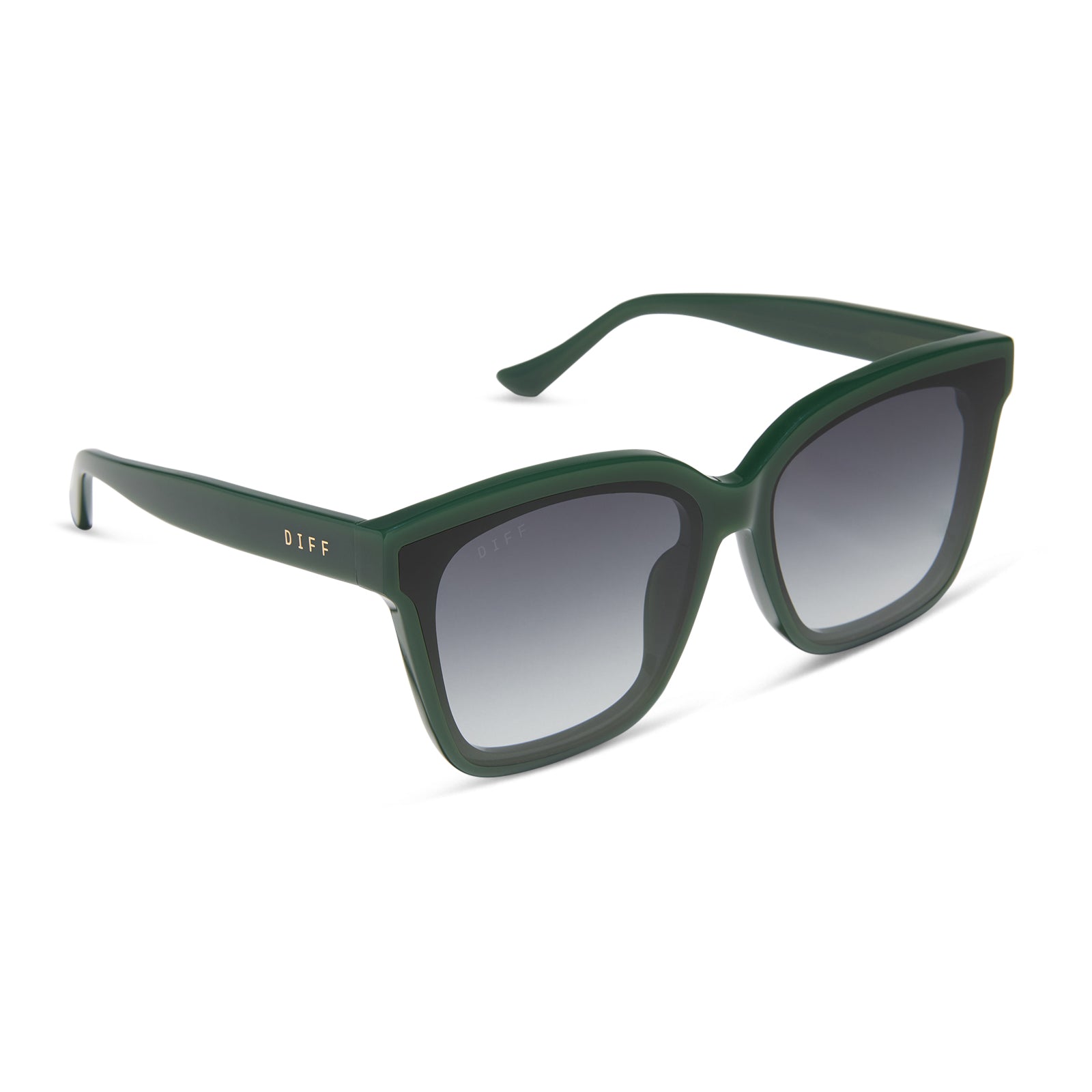 MEREDITH II - FAIRWAY GREEN + GREY GRADIENT SUNGLASSES - Image 2