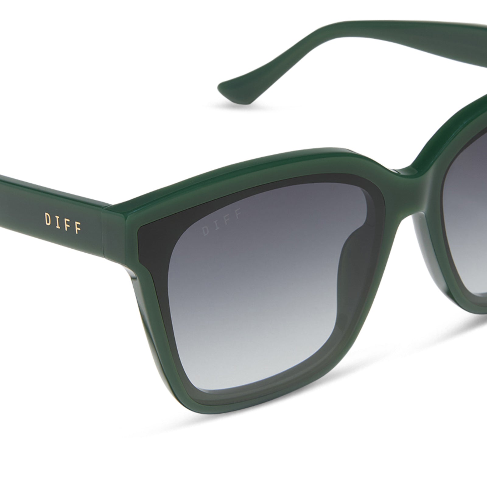 MEREDITH II - FAIRWAY GREEN + GREY GRADIENT SUNGLASSES - Image 4