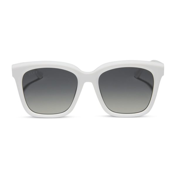 MEREDITH - WHITE CLOUD + GREY GRADIENT + POLARIZED SUNGLASSES
