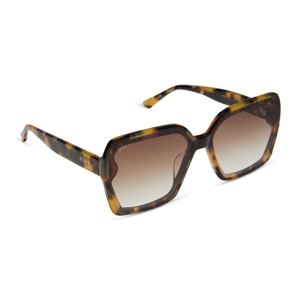 PRESLEY - BROWN KOMBU + BROWN GRADIENT SUNGLASSES - Image 2