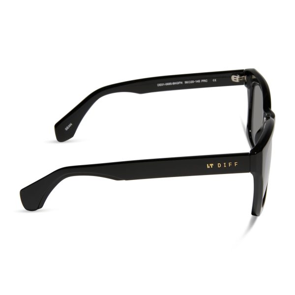 SEAN - BLACK + GREY MIRROR SUNGLASSES - Image 3