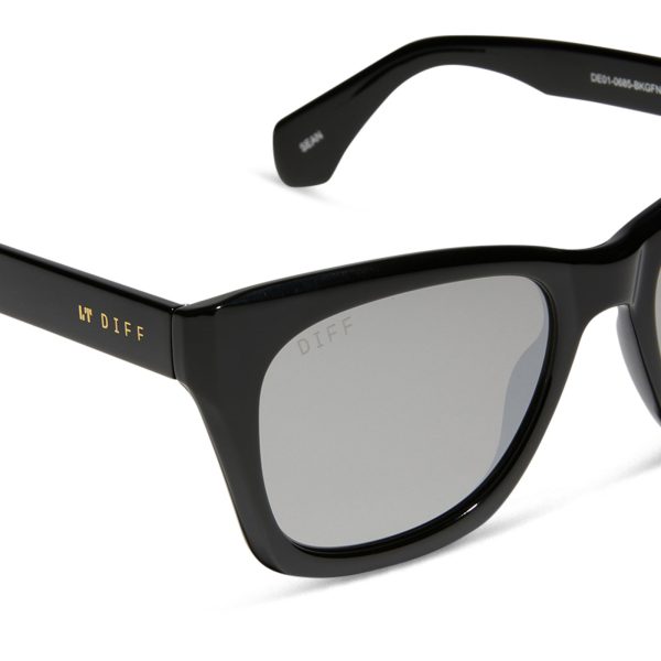 SEAN - BLACK + GREY MIRROR SUNGLASSES - Image 4