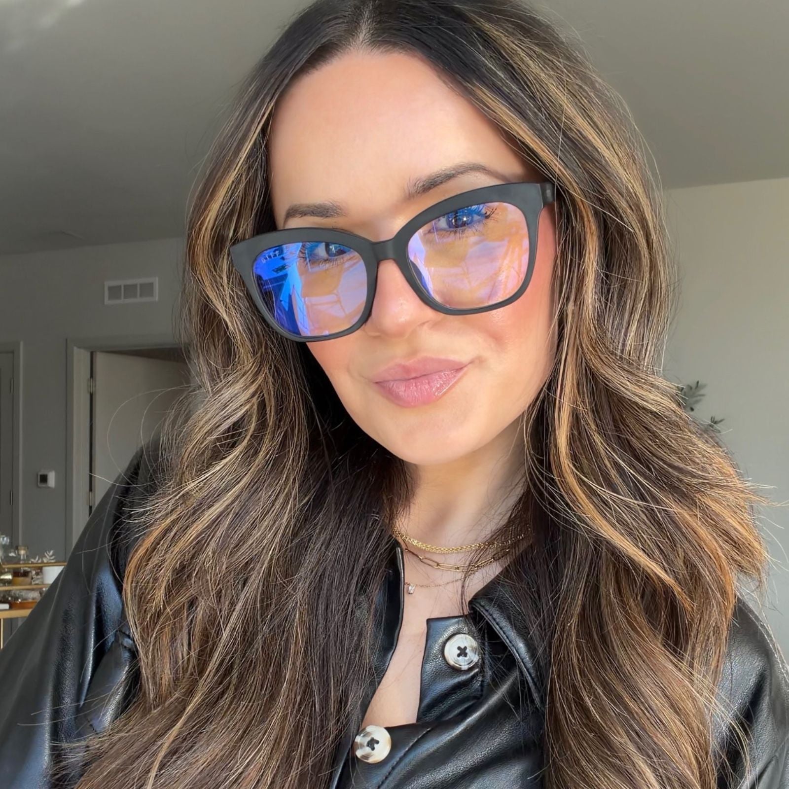 WINSTON - MATTE BLACK + BLUE LIGHT TECHNOLOGY GLASSES - Image 2