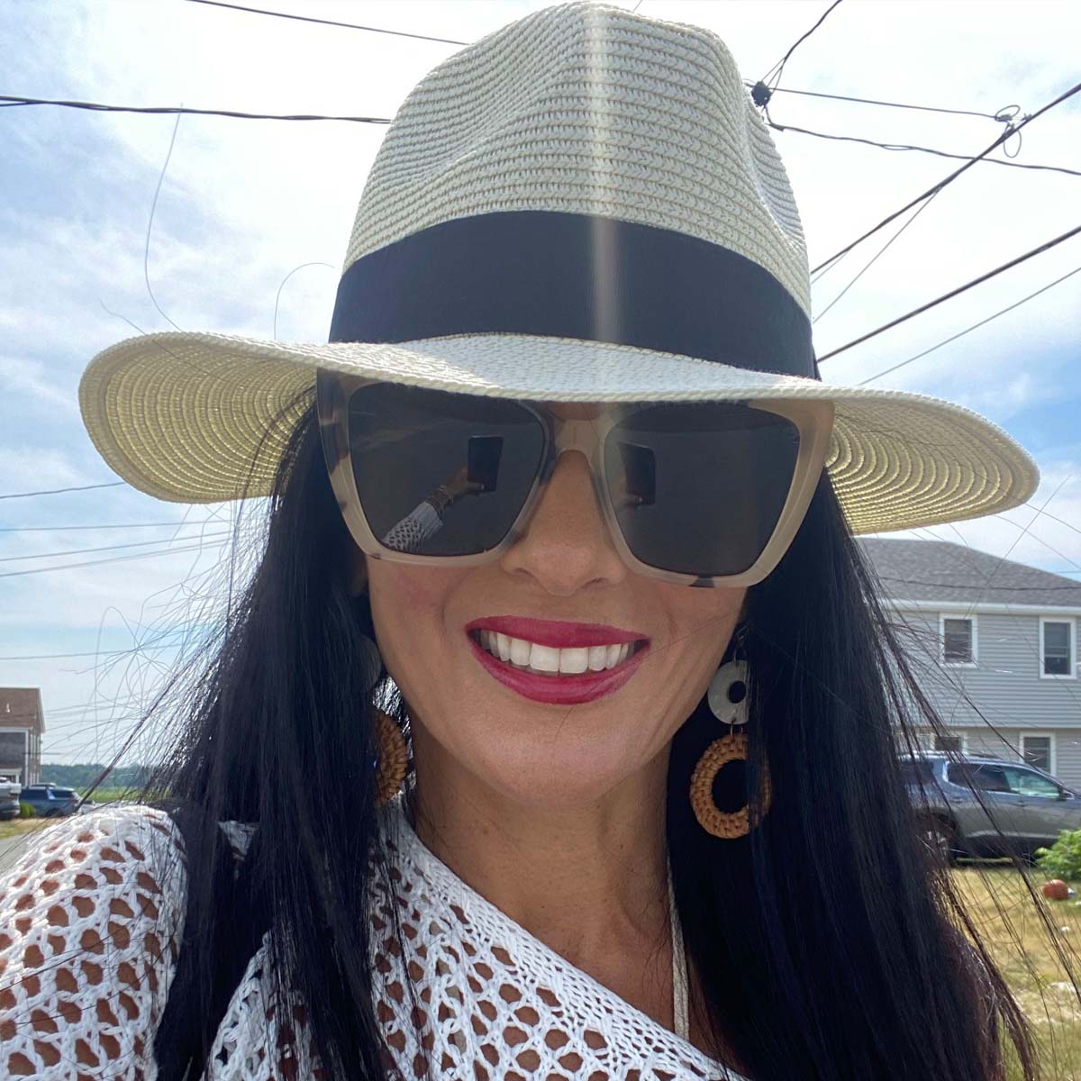 BECKY II - CREAM TORTOISE + GREY POLARIZED SUNGLASSES - Image 14