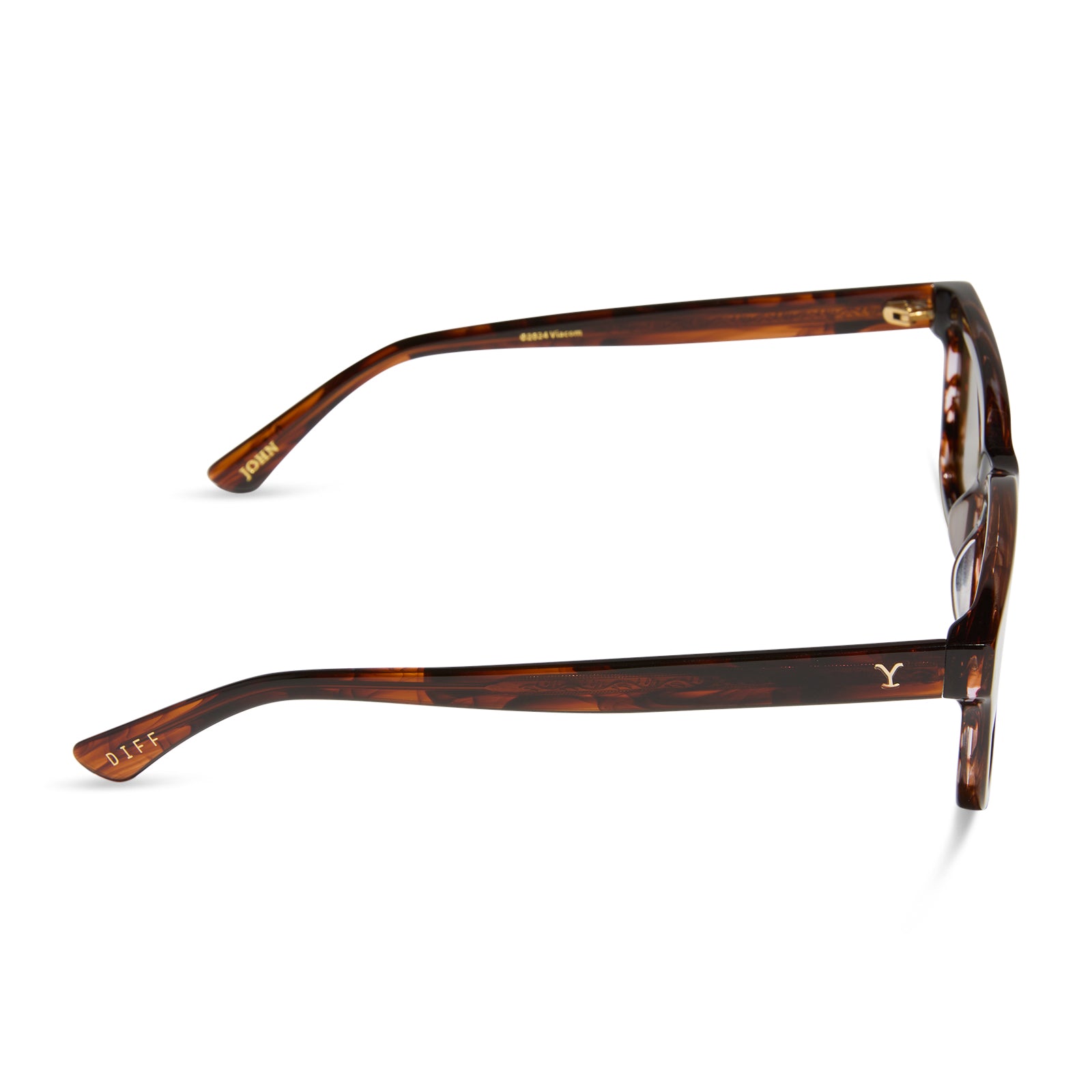 JOHN DUTTON - WARM SEQUOIA TORTOISE + BROWN + POLARIZED SUNGLASSES - Image 3