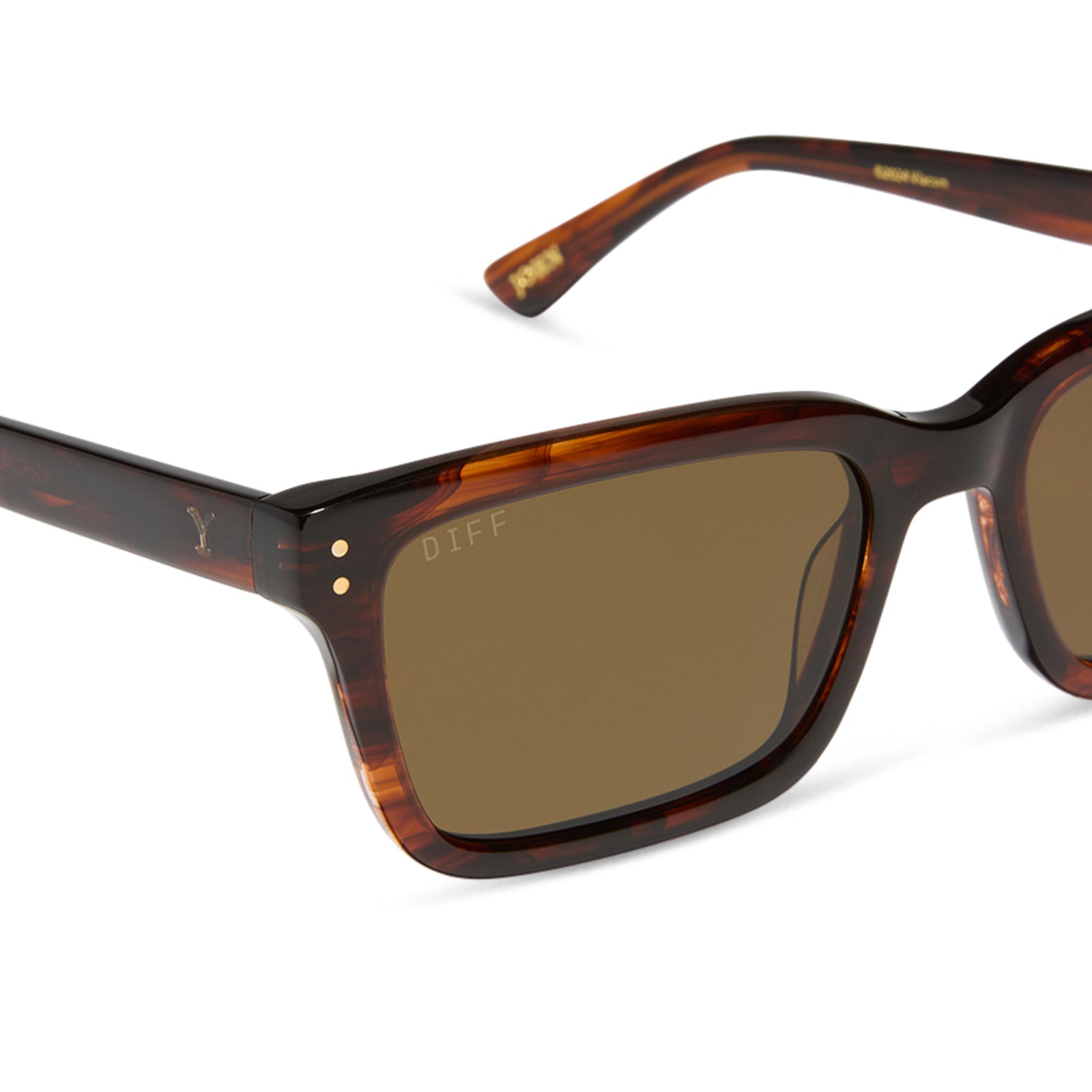 JOHN DUTTON - WARM SEQUOIA TORTOISE + BROWN + POLARIZED SUNGLASSES - Image 4